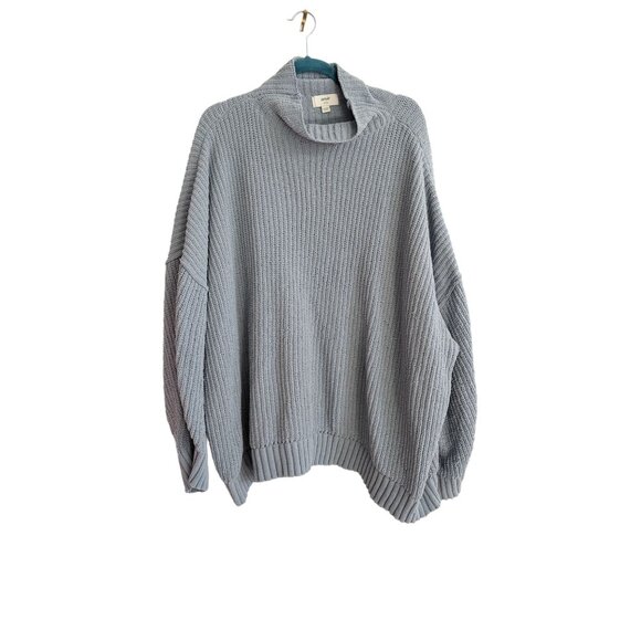 aerie Sweaters - AERIE Women’s  Cozy Up Oversized Knitted Chunky Ribbed BLUE Sweater XL